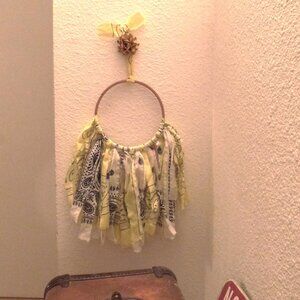 Handcrafted Textile Art Decor - MELLOW YELLOW